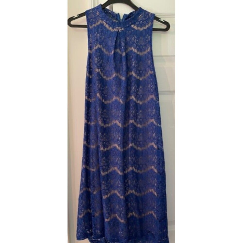 Summer blue lace dress
